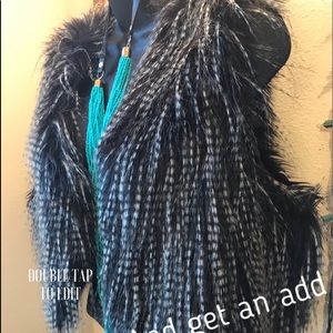 Faux fur vest